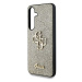Zadní kryt Guess PU Fixed Glitter 4G Metal Logo pro Samsung Galaxy S25+, zlatá