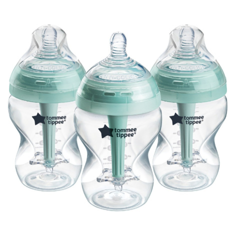 Tommee Tippee Advanced Anti-Colic Samosterilizační kojenecká lahev Pomalý průtok 0m+ 260 ml 3 ks