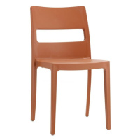 Plastová jídelní židle Serena terakota