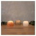 Wagner Life Set držáků čajových svíček Rock Trio solný krystal