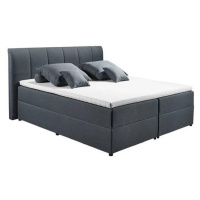 Boxspring postel GRANADA antracitová 180x200 cm