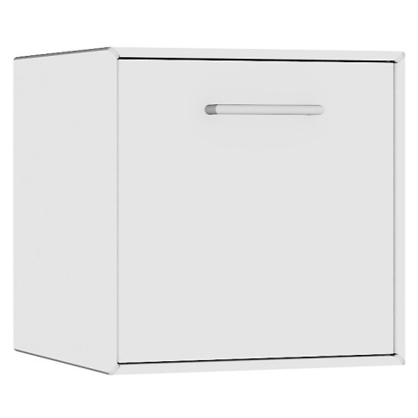 mauser Závěsný samostatný box, 1 zásuvka, šířka 385 mm, čistá bílá
