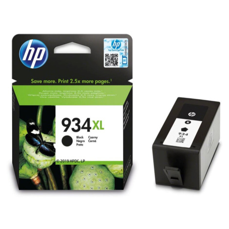 HP 934XL Black Ink Cartridge Černá