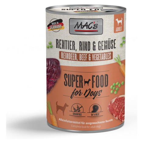 MAC's Dog sobí maso a zelenina 12 × 400 g