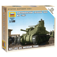 Wargames (WWII) tank 6264 - M-3 Lee US medium tank (1: 100)