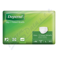 Depend Slip Super inkont.kalhotky vel.L 15ks