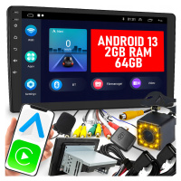 Autorádio 1 Din Android 13 Gps Kamera 2GB/64GB Carplay Gps