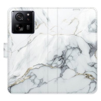 iSaprio flip pouzdro SilverMarble 15 pro Xiaomi 13T / 13T Pro