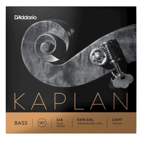 D´Addario Orchestral K610 3/4L Kaplan Bass String Set - Light D'Addario