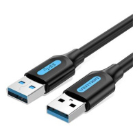 Vention USB 3.0 Male to USB Male Cable 0.5m Black PVC Type