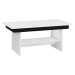 ArtCross Konferenční stolek DALLAS Barva: Bílá / černý lesk
