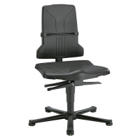 bimos Pracovní otočná židle ESD SINTEC, s přestavováním sklonu sedáku, s patkami