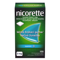 Nicorette Icemint Gum 2mg léčivé žvýkací gumy 105