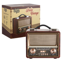 Bluetooth kuchyňské rádio Přenosná Retro Vintage Fm anténa Usb Akumulátor