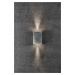 NORDLUX venkovní nástěnné svítidlo Fold 10 2x3,5W LED galvanizovaná ocel čirá 2019041031
