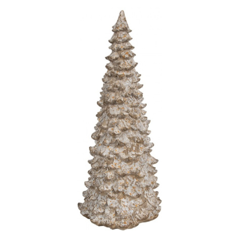 Béžová vánoční dekorace jehličnatý stromeček Verrill – 13x30 cm Clayre & Eef