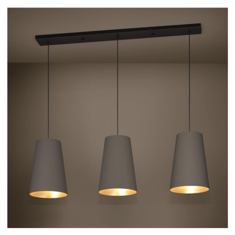 Eglo 390196 - Lustr na lanku PETROSA 3xE27/40W/230V hnědá 390196