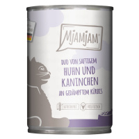 MjAMjAM Duo 6 x 400 g - kuřecí a králičí s dýní