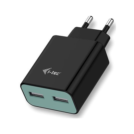 i-TEC USB Power Charger 2 Port 2.4A Black