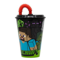 Kelímek s brčkem 430 ml - Minecraft