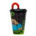 Kelímek s brčkem 430 ml - Minecraft