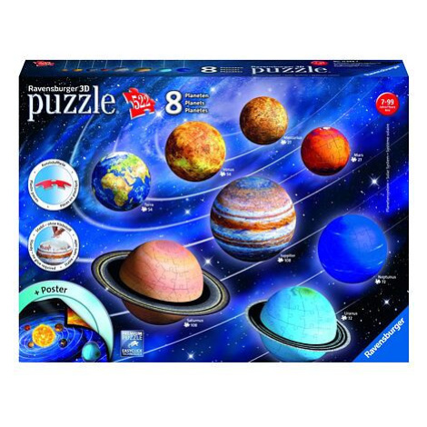 Planetární soustava,, 522 dílků 3D RAVENSBURGER