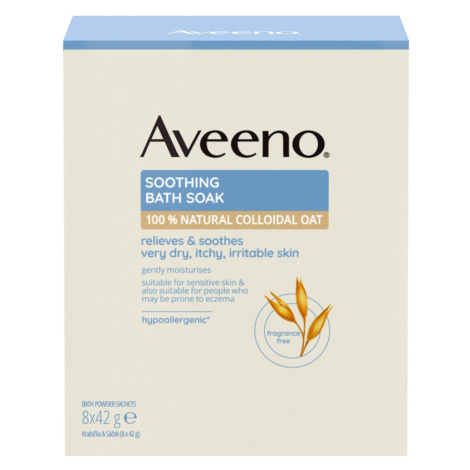 AVEENO Zklidňující ovesná koupel 8 x 42 g
