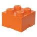 LEGO® úložný box 4 - oranžová 250 x 250 x 180 mm