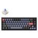 Keychron Q2 65% Layout QMK Gateron G PRO Hot-Swappable Blue Switch, Black - US