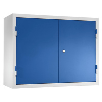 eurokraft basic Dílenská závěsná skříň, v x š x h 600 x 800 x 320 mm, plné plechové dveře, hořco
