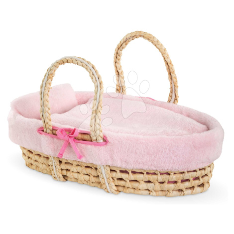 Proutěný košík s přikrývkou a polštářem pro panenku Braided Basket Set Plush Corolle pro panenku