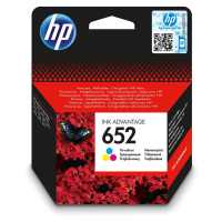 HP 652 originální inkoustová kazeta tříbarevná F6V24AE Vícebarevná