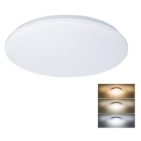 Solight LED stropní světlo Plain, 3CCT, 24W, 1920lm, 3000K, 4000K, 6000K, kulaté, 38cm