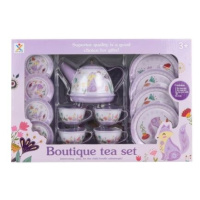 Lamps čajový set plechový fialový 31,5 x 22 x 9 cm