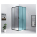 Gelco SIGMA SIMPLY BLACK sprchové dveře posuvné pro rohový vstup 900 mm, sklo Brick