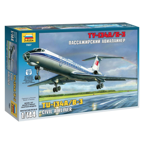 Model Kit letadlo 7007 - Tupolev Tu-134b (1: 144) Zvezda
