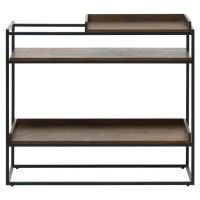 Černo-hnědý konzolový stolek 38x90 cm Rivoli – Unique Furniture