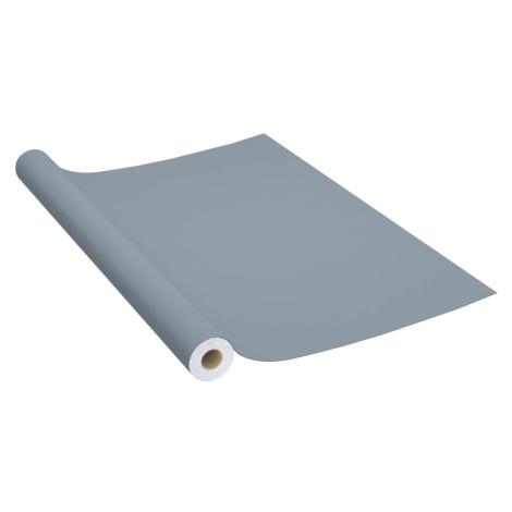 vidaXL Samolepící tapeta na nábytek šedá 500 x 90 cm PVC