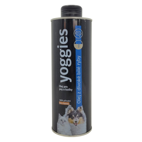 Yoggies Olej z divoké bílé ryby pro psy a kočky Velikost: 250ml