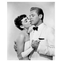 Umělecká fotografie Audrey Hepburn And William Holden, (35 x 40 cm)