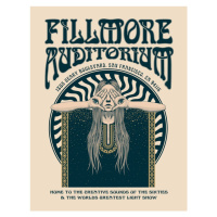 Ilustrace Fillmore Auditorium Psychedelic, Retrodrome, 30 × 40 cm