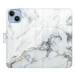 iSaprio flip pouzdro SilverMarble 15 pro iPhone 14