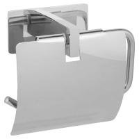 Samodržící držák na toaletní papír z nerezové oceli v leskle stříbrné barvě Genova – Wenko