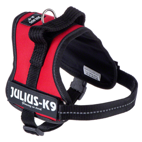 Postroj JULIUS-K9® Power – červený - vel Mini: 51 - 67 cm obvod hrudníku