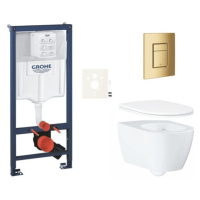 Závěsný wc set do lehkých stěn / předstěnová montáž Grohe Essence SIKOGRSESSCGL0