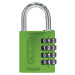 ABUS Hliníkový číslicový zámek, 144/40 Lock-Tag, bal.j. 6 ks, zelená