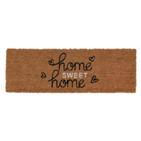 DekorStyle Kokosová rohožka HOME SWEET 75x25 cm hnědá