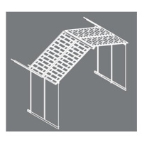 PALRAM Rozšiřovací modul 11x4,1 pro zahradní domky série YUKON 11 (antracit)