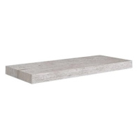 Shumee plovoucí nástěnná betonově šedá 60×23,5×3,8 cm MDF, 326597