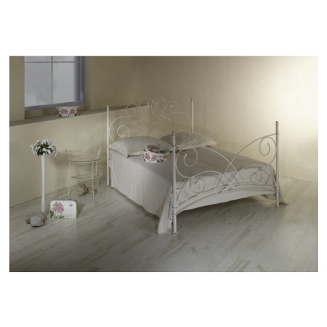 Kovová postel Andalusia Rozměr: 90x200 cm, barva kovu: 6B šedá stříbrná pat.